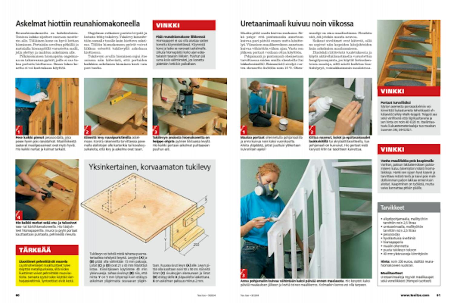 Sisäportaiden maalaus Sisäportaiden maalaus